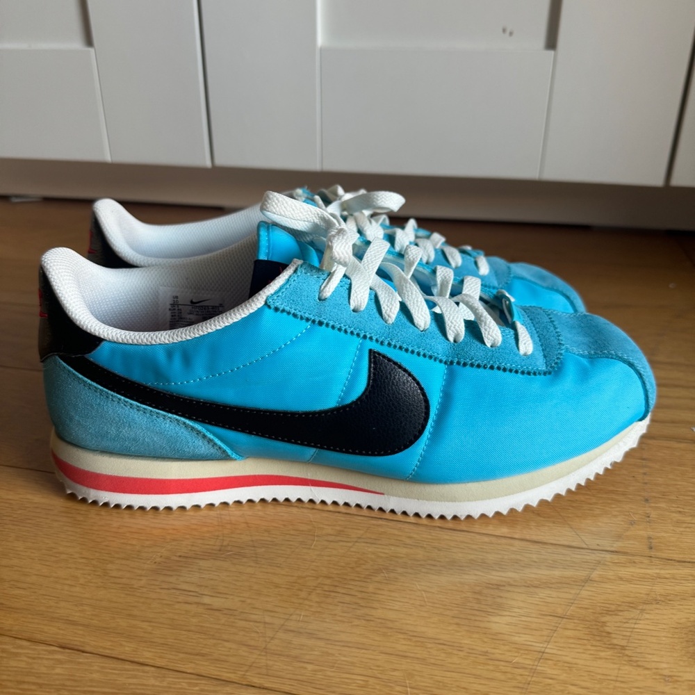 Nike Cortez Textile Men's Shoes-Men's size 10- Baltic BLUE - Picture 6 of 8